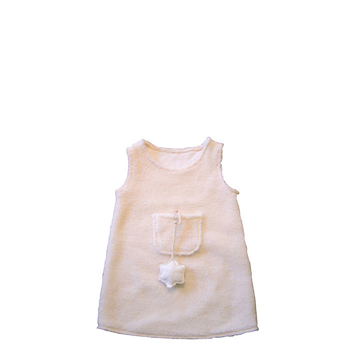 Robe baby en 100% polyester avec poche