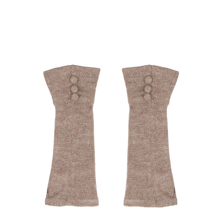 Hazel 100% baby alpaca cufflinks with 3 bottons