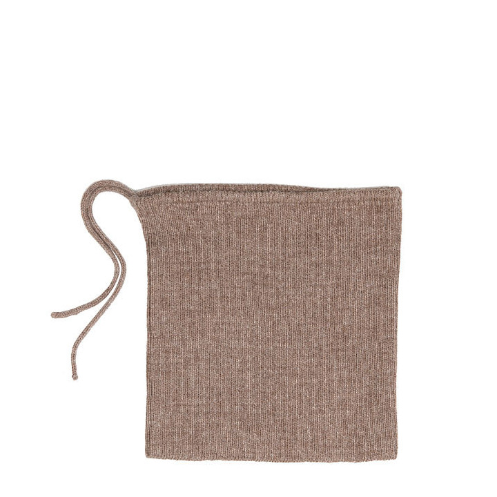 Collier 100%baby alpaca noisette