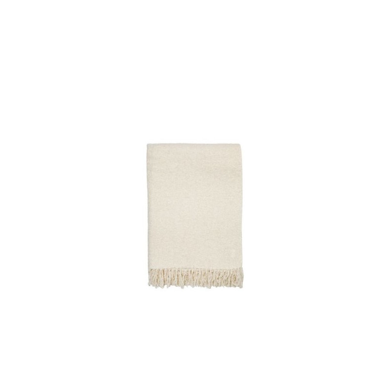 Couverture creme 94%alpaca 6%polyester 100x160 cm