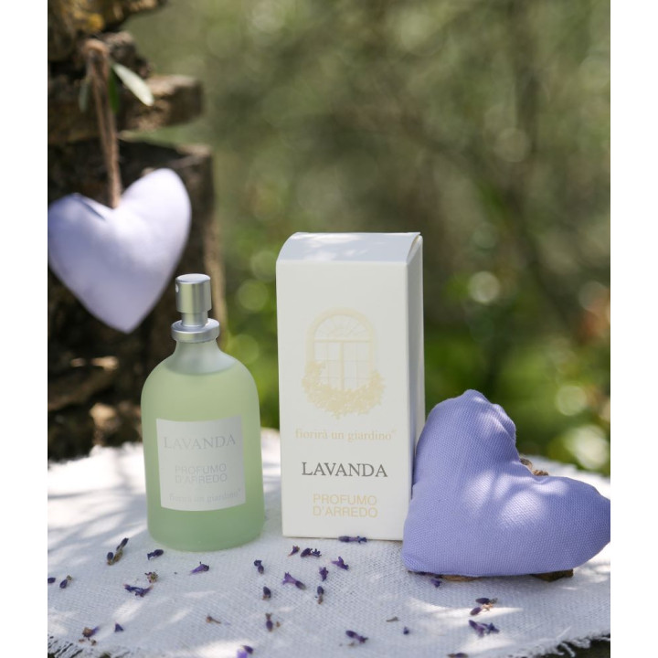Coeur en coton lilas h9 cm