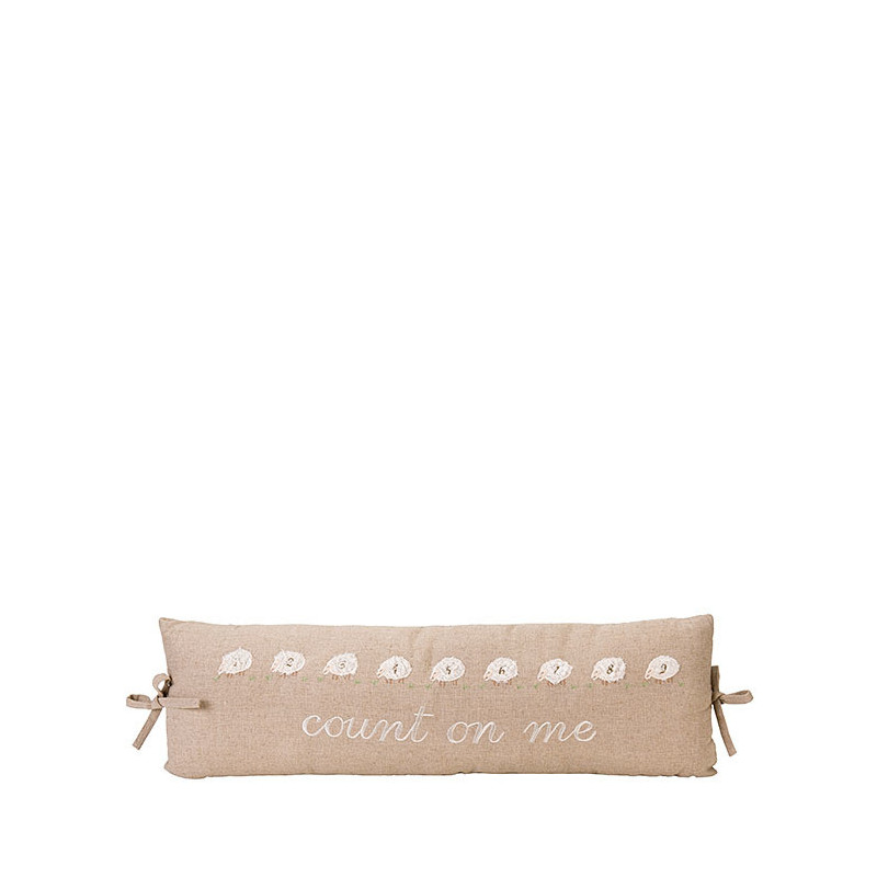 Count on me sheeps throw pillow 22 x 68 cm