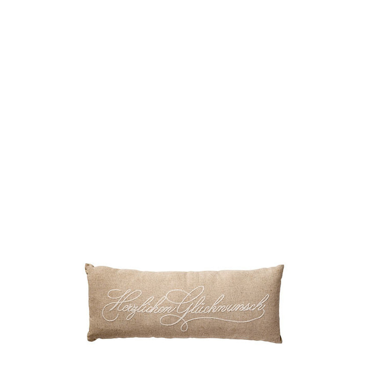 Coussin herzilchen (felicitations) 46 x 18 cm