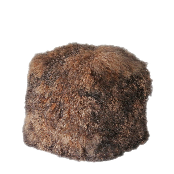 Cube en fourrure de mongolie