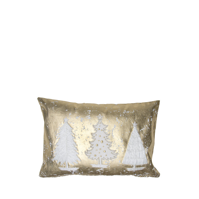 Coussin dore avec 3 pins 30 x 45cm
