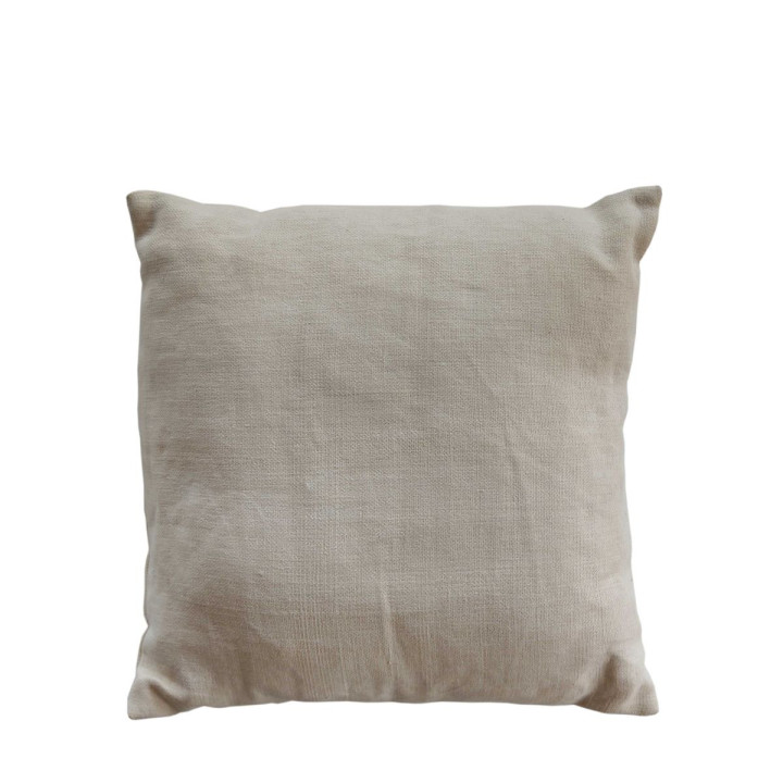 Housse en canapa creme 50x50 cm