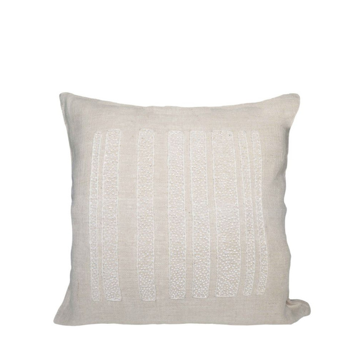 100% hemp pillowcase with pearls 50x50 cm