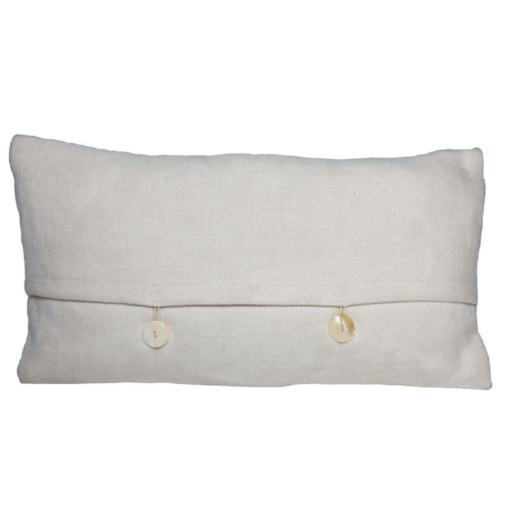 Housse en canapa creme avec pissenlits 20x40 cm