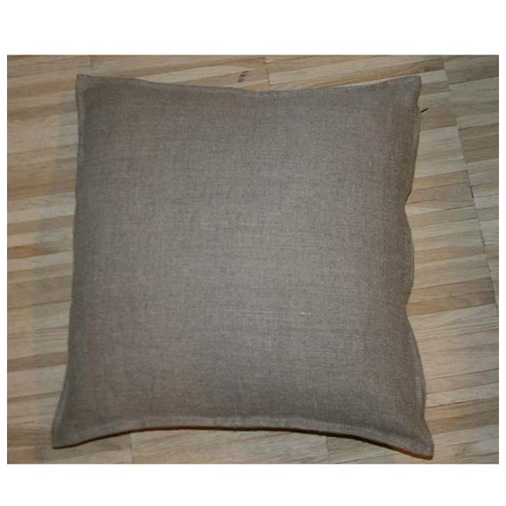 Housse 100% lin10 couleur naturel 40 x 40 cm