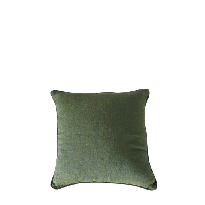Fodera 100%lino verde bosco 40 x 40 cm