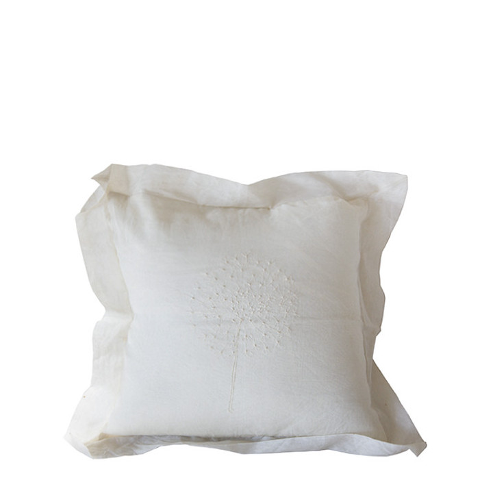 Housse en coton avec pissenlit 40x40 cm