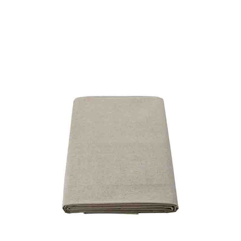 Nappe impermeable couleur naturel 50%lin 50%coton 160 x 270 cm