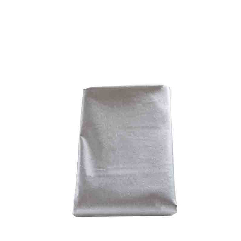 Nappe impermeable argentee 160 x 270 cm 55%lin35%visc10%poly