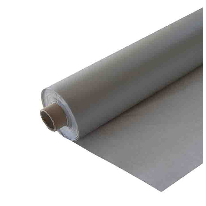 Silver waterproof 50%linen 50%cotton roll 160 x 2000 cm