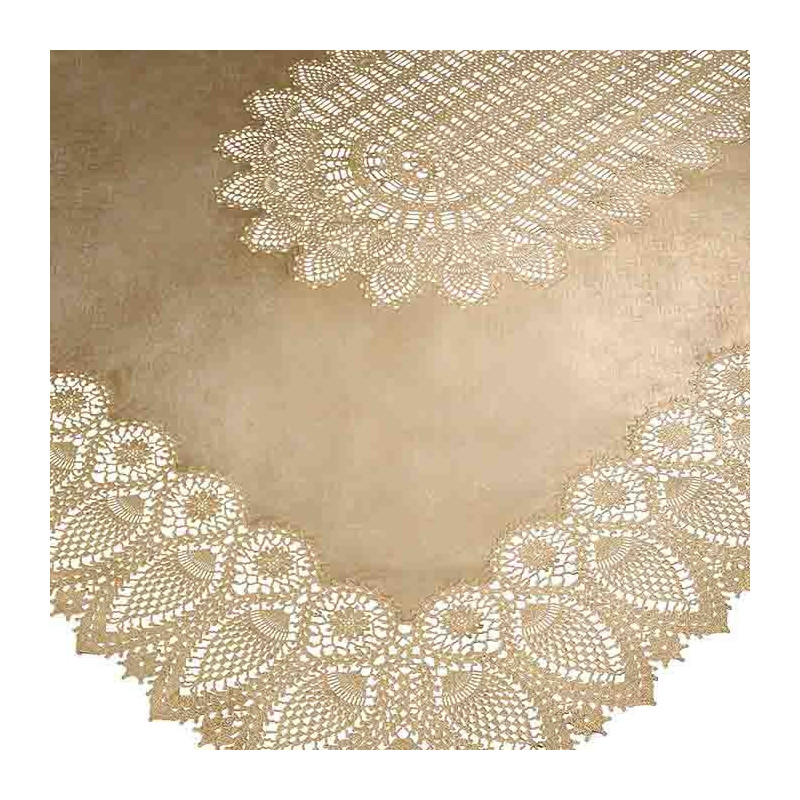 Tovaglia 150x264 cm impermeabile vinile pizzo
