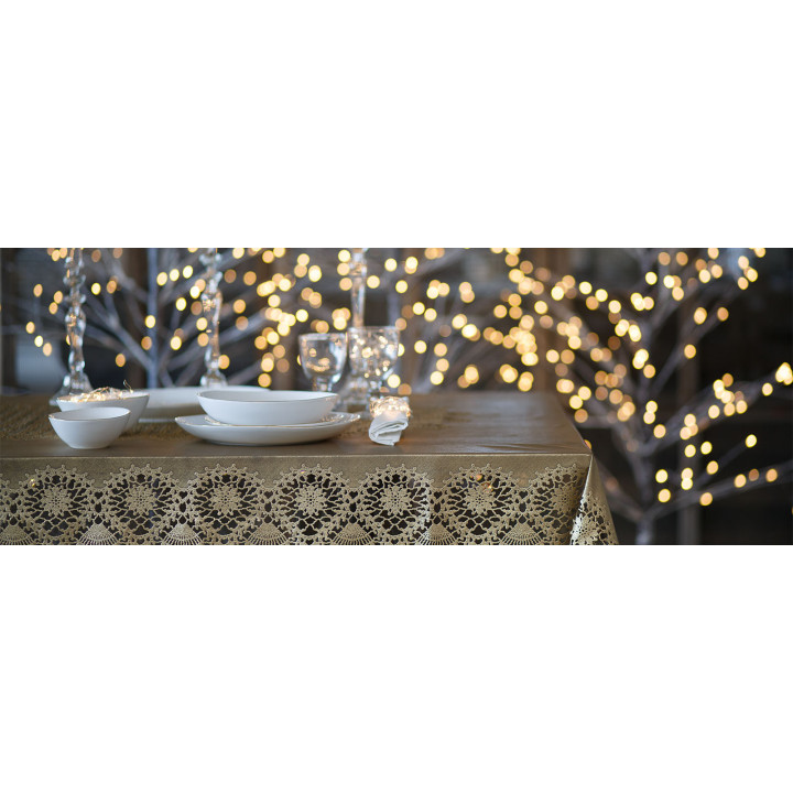 Tovaglia 150x264 cm impermeabile vinile pizzo