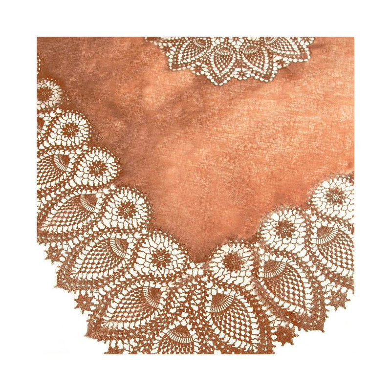Nappe 150x264 cm vinyle en dentelle impermeable