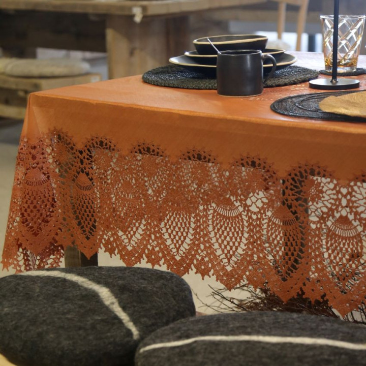 150x264 cm vinyl lace waterproof tablecloth