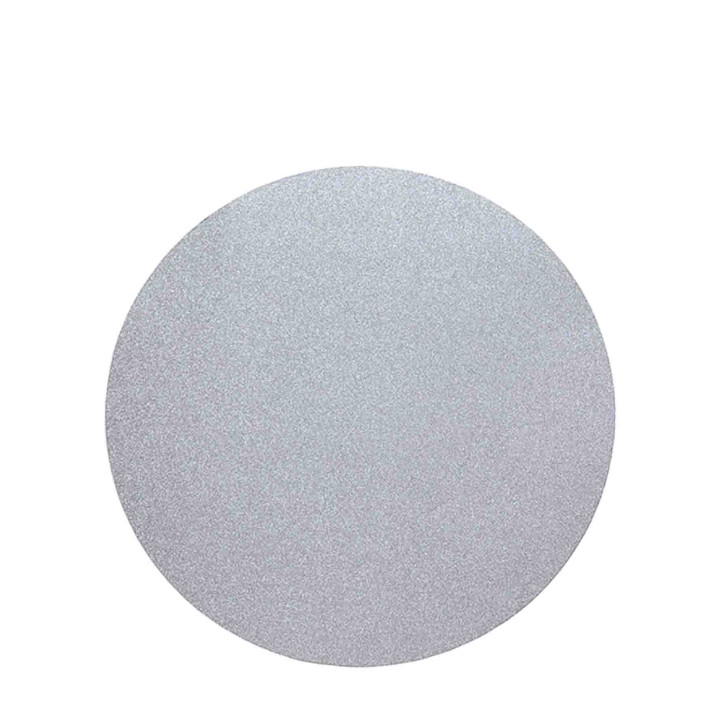 Paquet de 2 sous-plat rond argent paillete d33cm