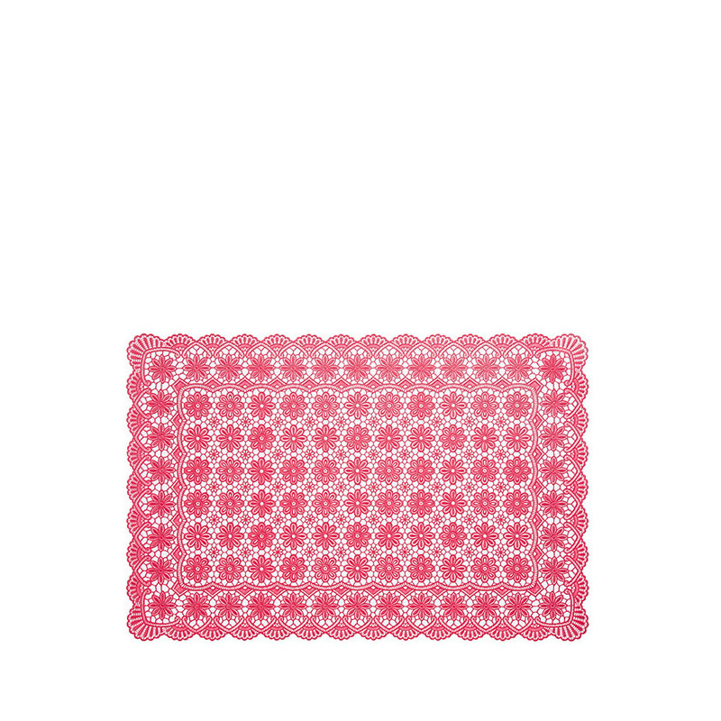 Vinyl waterproof full placemat floral deco