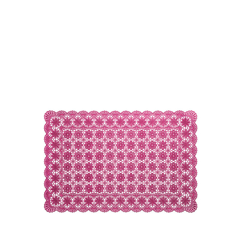 Vinyl waterproof full placemat floral deco