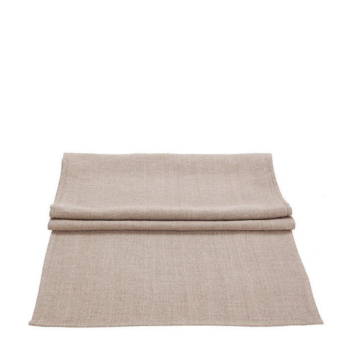 Chemin de table 100% lin10 naturel 50 x 160 cm