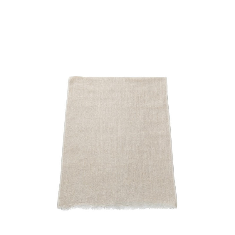 Sciarpa 100%lino panna 50 x 180 cm