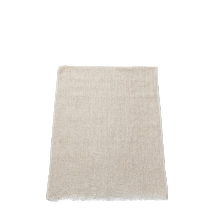 100% cream linen scarf