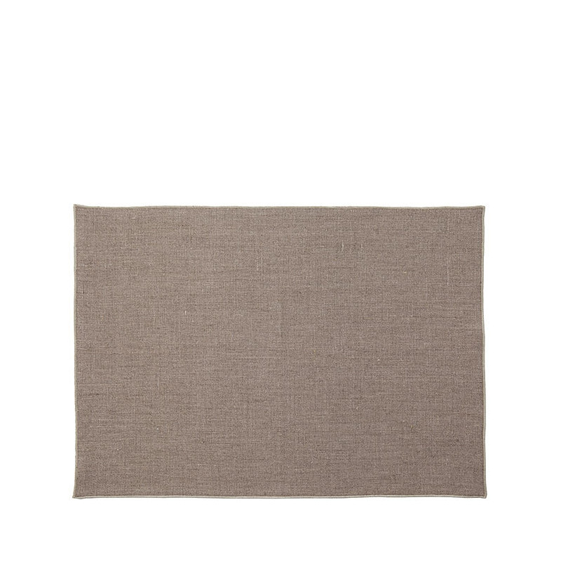 Set americain lisse 100% lin bord naturel 35 x 50 cm