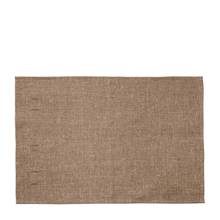 Tovaglietta fori 100% lino grezzo naturale 35 x 55 cm