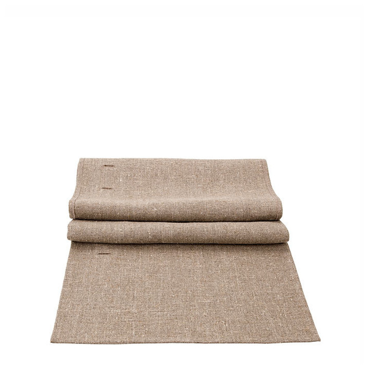 Runner fori 100% lino grezzo naturale 45 x 160 cm