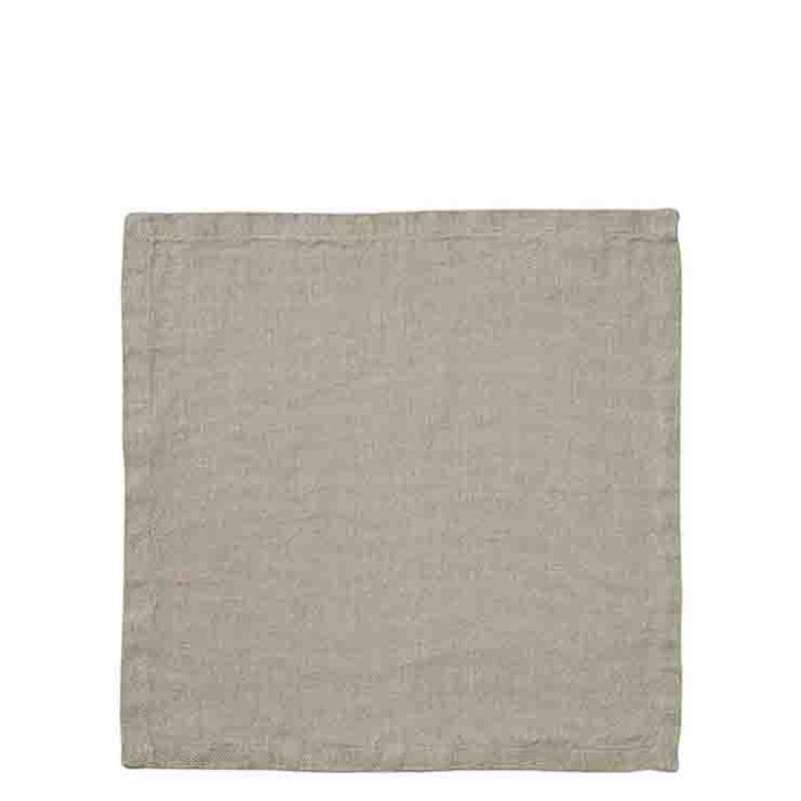 Tovagliolo 100% lino rustico08 colore naturale 40 x 40 cm