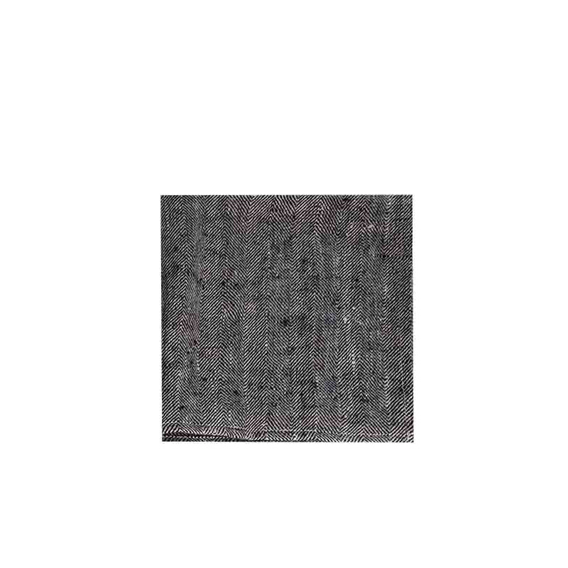 Gray/black 100% linen napkin 40 x 40 cm