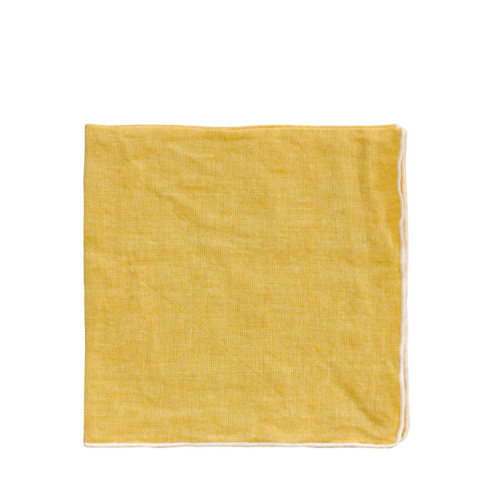 100% linen napkin white hem 40x40 cm