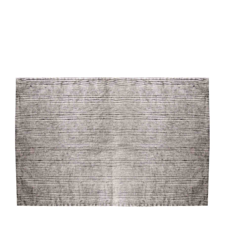 Set de table en 100% lin avec lignes noires 35x50 cm