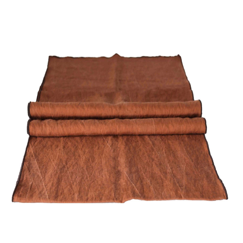 100% linen runner 50 x 140 cm