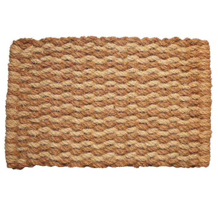 100%linen raw carpet with zip 36 x 50 cm