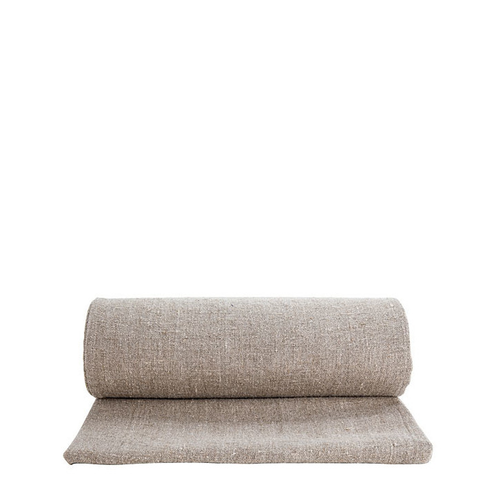 Tapis en 100%lin brut fermeture eclair 50 x 144 cm