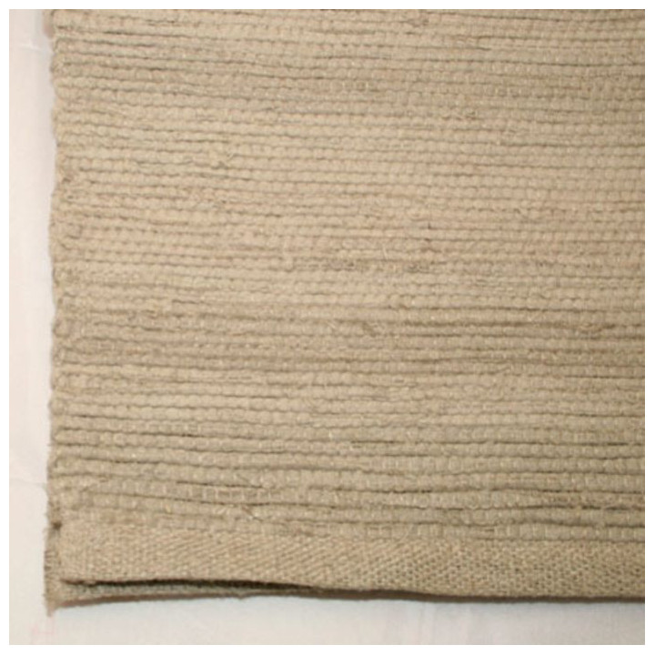 Tappeto 100%lino inga colore beige 60x120 cm