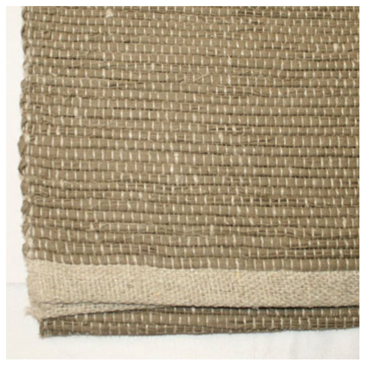 Tappeto 100%lino inga marrone scuro 60x120 cm