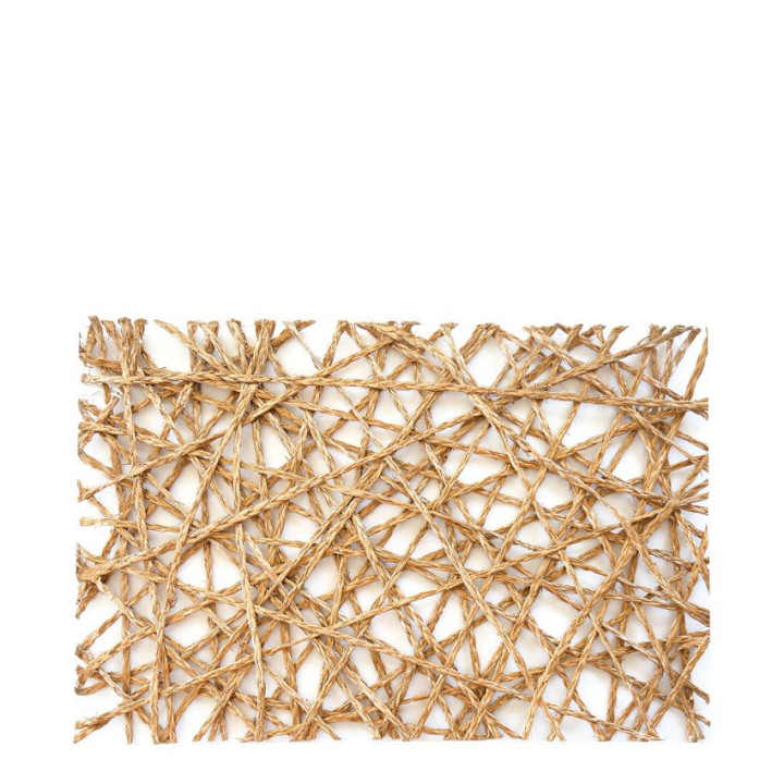 Set de table en abaca doree 45x30 cm