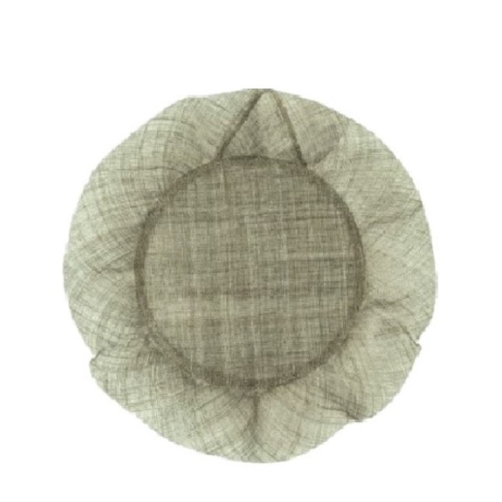 Abaca underplate volant edge