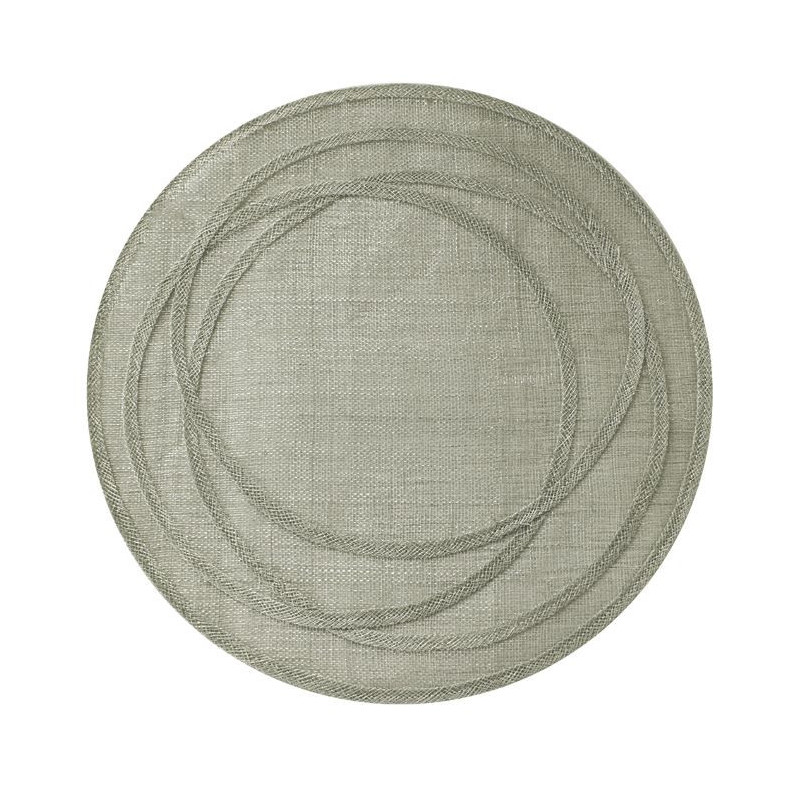 Sottopiatto rete in abaca cerchi irregolari