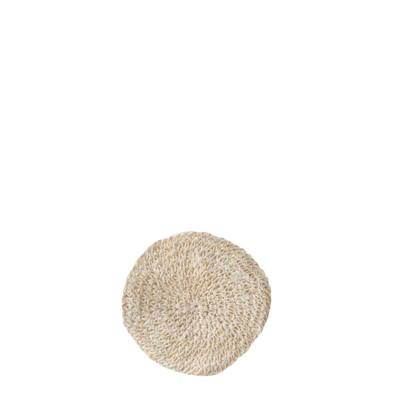 Sous-verre en crochet d'abaca