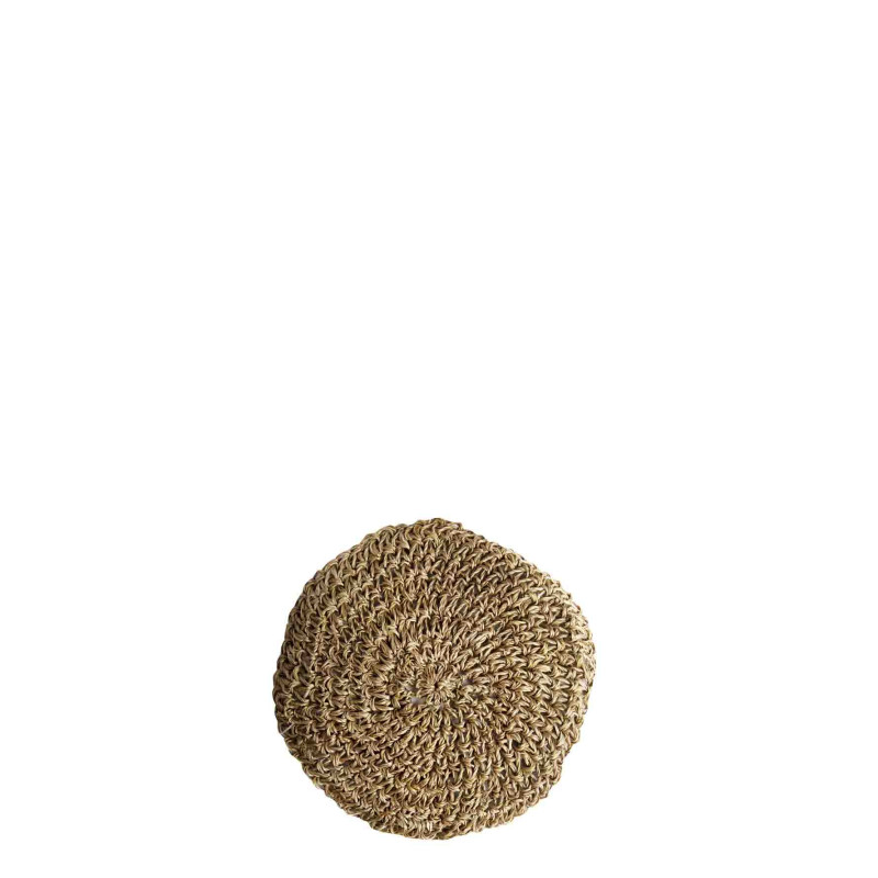 Crochet abaca coaster