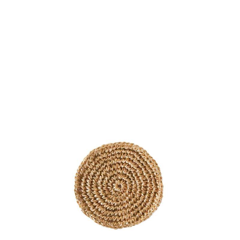 Sous-verre en crochet d'abaca