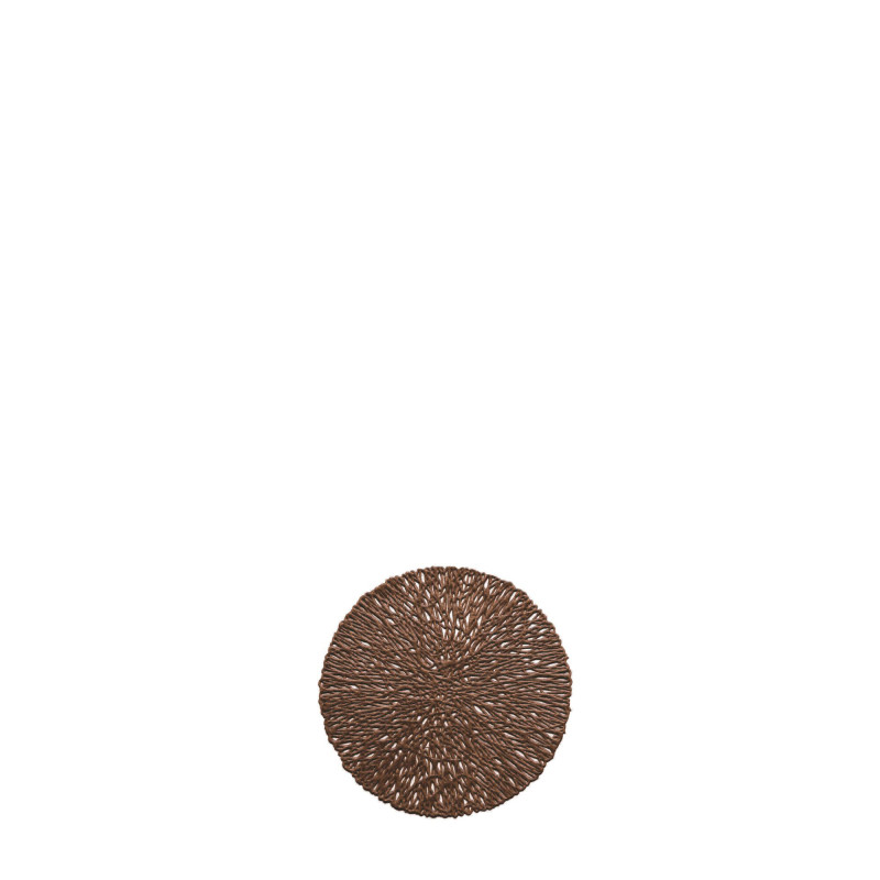 Interwoven gold pvc coaster