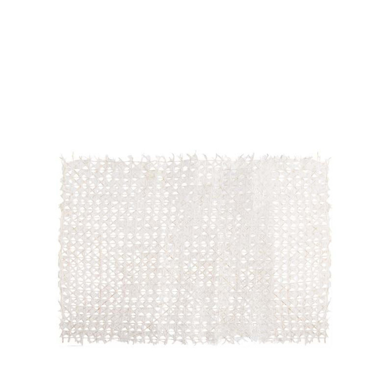 Tovaglietta carta fatta a mano bianca/oro 31.5 x 47 cm