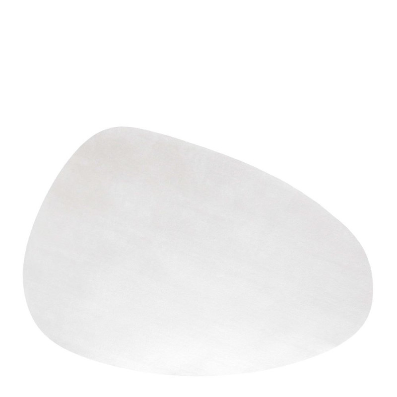Faux leather placemat drop shape 33 x 47 cm