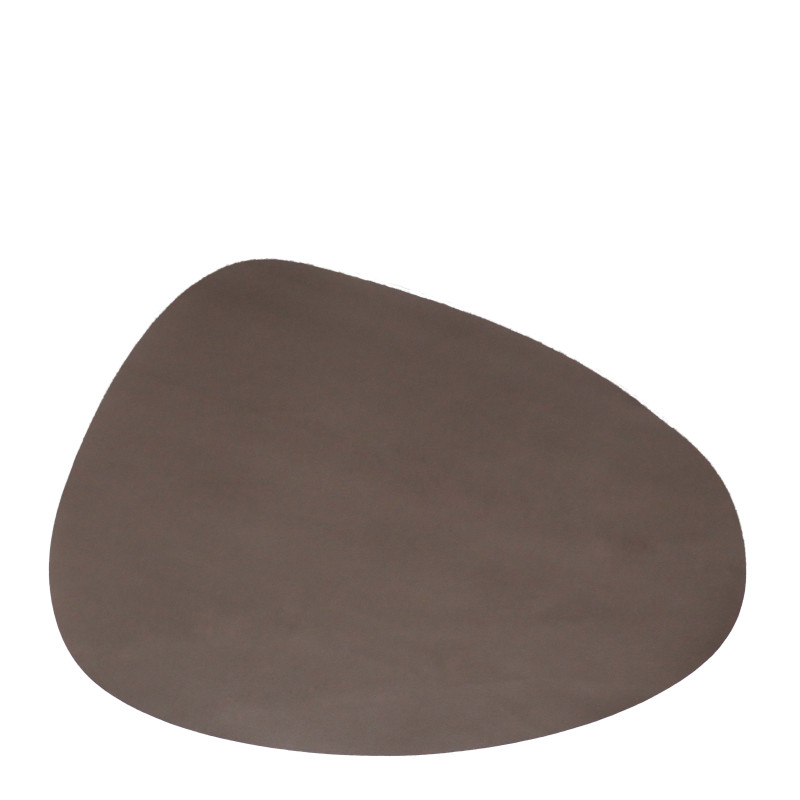 Faux leather placemat drop shape 33 x 47 cm